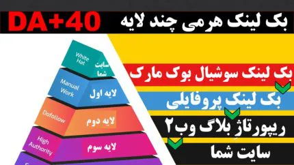 6000 بک لینکِ چند لایه هرمی DA+40
