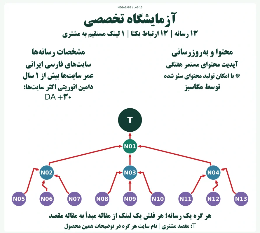 پکیج لینکسازی شبکه ای آزمایشگاه تخصصی مگاسبز