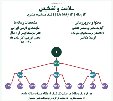 پکیج لینکسازی شبکه ای سلامت و تشخیص مگاسبز