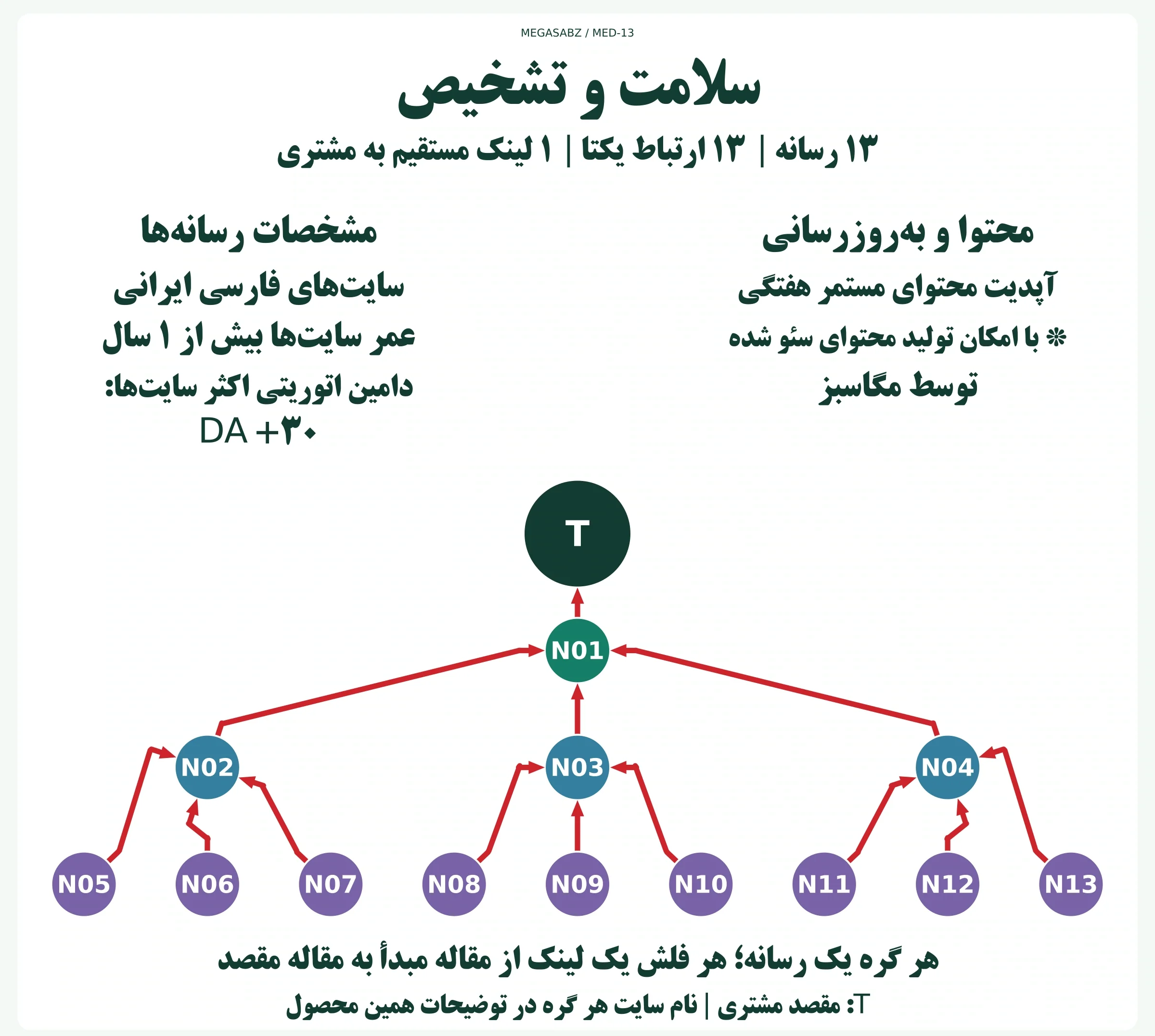 پکیج لینکسازی شبکه ای سلامت و تشخیص مگاسبز پکیج لینکسازی شبکه ای سلامت و تشخیص مگاسبز