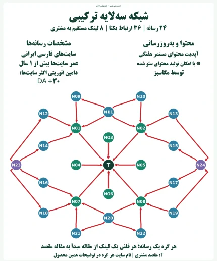 پکیج لینک‌سازی شبکه سه‌لایه ترکیبی مگاسبز