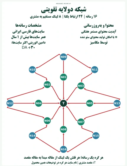پکیج لینک‌سازی شبکه دو‌لایه تقویتی مگاسبز