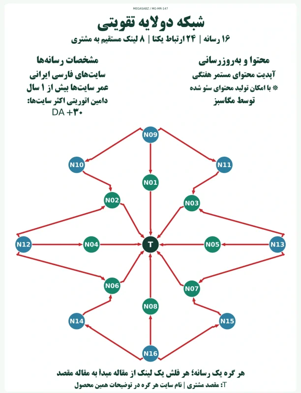 پکیج لینک‌سازی شبکه دو‌لایه تقویتی مگاسبز