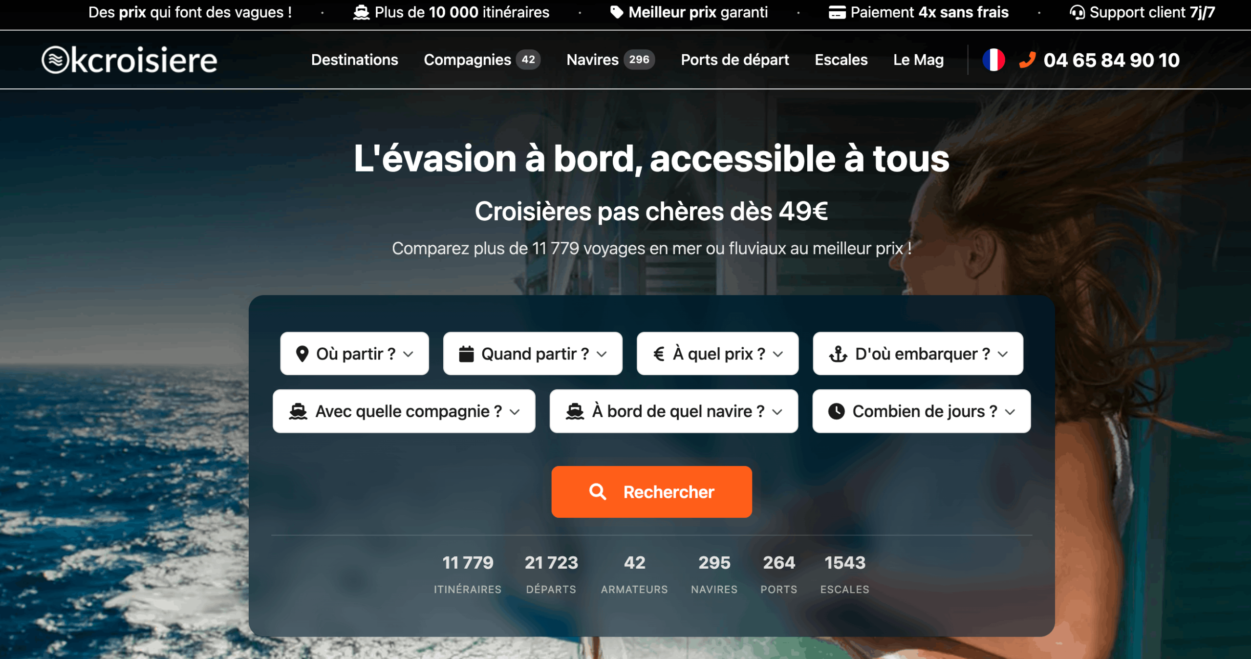 سایت مقایسه کروز OKCroisiere.fr 