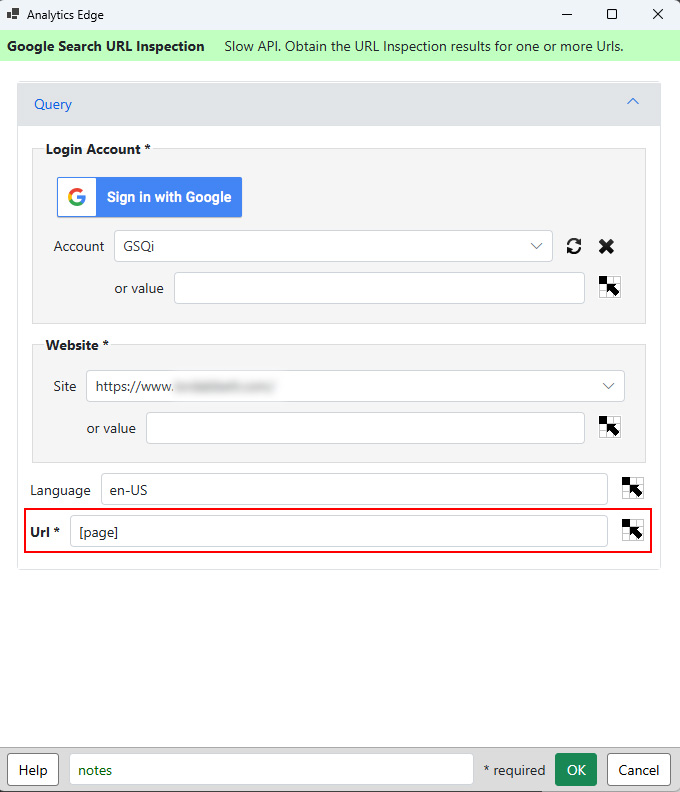 استفاده از URL Validation API از طریق Analytics Edge.