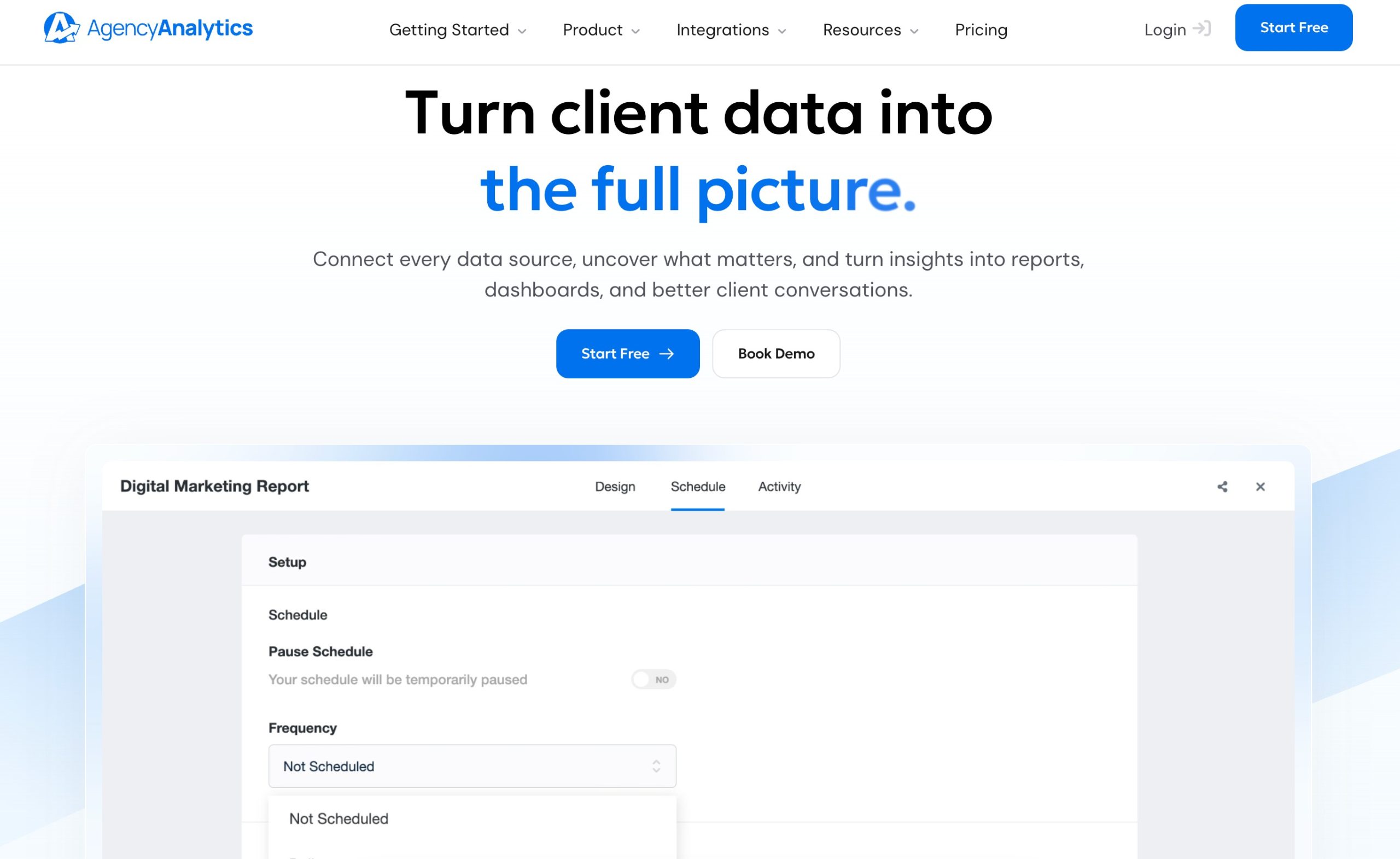 ابزار SEO White Label AgencyAnalytics